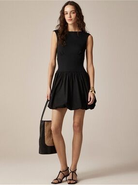 J Crew Black Bubble Dress